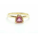 ANILLO DE ORO AMARILLO y Turmalina rosa