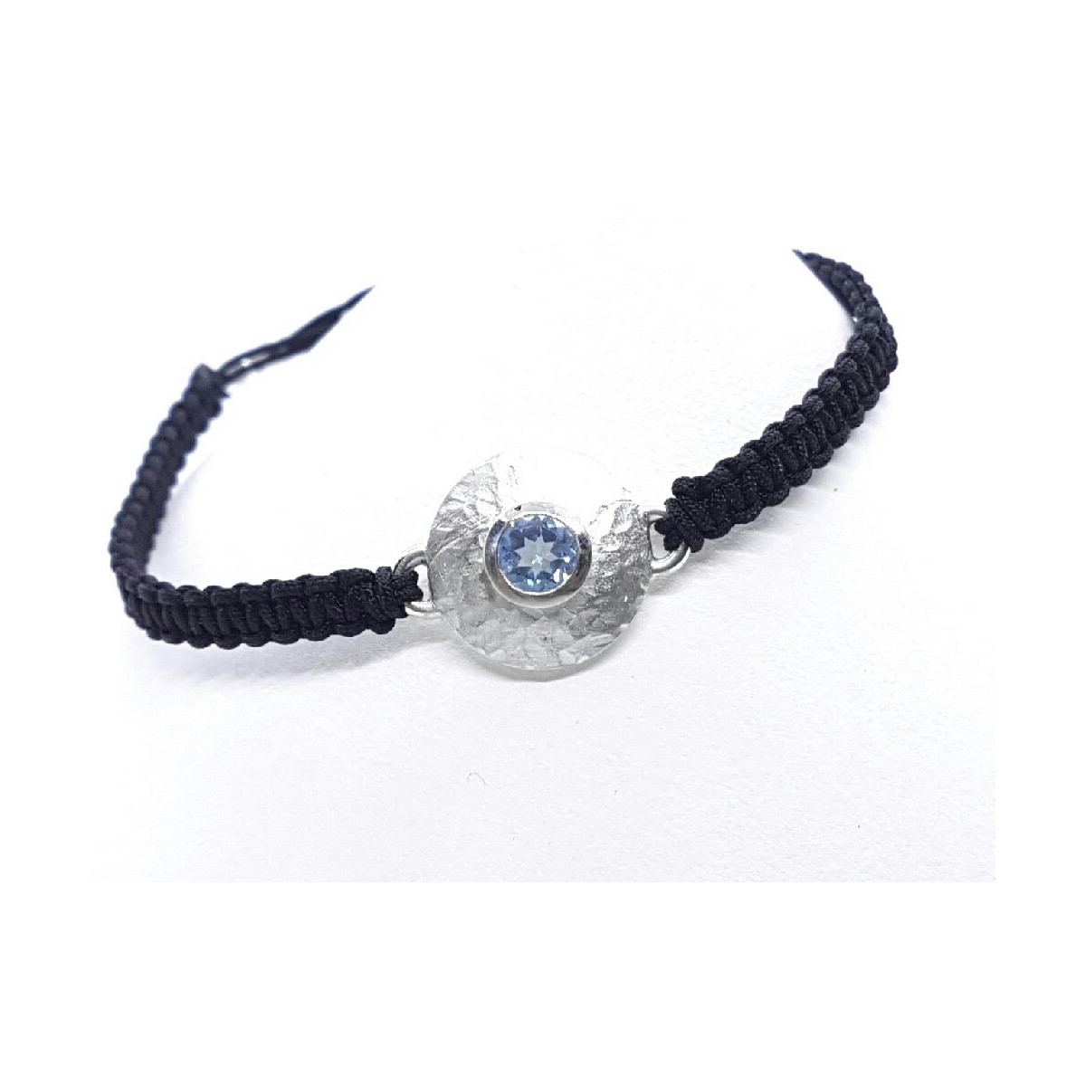 Pulsera de plata con topacio