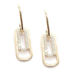 Pendientes de oro amarillo y diamantes