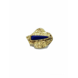 ANILLO DE ORO AMARILLO con lapislázuli